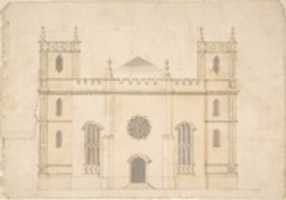 Free download Facade of a Gothic Revival Church free photo or picture to be edited with GIMP online image editor