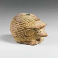 Free download Faience aryballos (oil flask) in the form of a hedgehog free photo or picture to be edited with GIMP online image editor