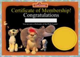 Free download Fan Made The Lion Guard Certificate Of Membership ( Version 1) free photo or picture to be edited with GIMP online image editor