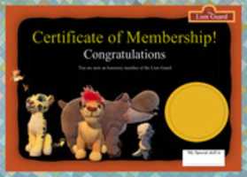 Free download Fan Made The Lion Guard Certificate Of Membership (Version 2) free photo or picture to be edited with GIMP online image editor