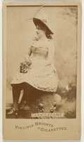 Free download Fannie Adams, from the Actors and Actresses series (N45, Type 6) for Virginia Brights Cigarettes free photo or picture to be edited with GIMP online image editor