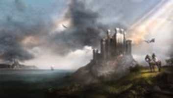 دانلود رایگان Fantasy Castle On Cliff - Concept Art عکس یا تصویر رایگان برای ویرایش با ویرایشگر تصویر آنلاین GIMP