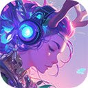 fantasy dj illustration  screen for extension Chrome web store in OffiDocs Chromium