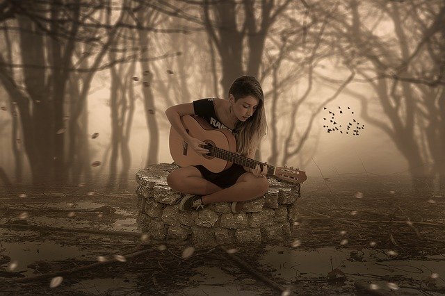 Descărcați gratuit șablonul foto gratuit Fantasy Music Guitar pentru a fi editat cu editorul de imagini online GIMP