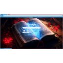 Fantasy style magic book  screen for extension Chrome web store in OffiDocs Chromium