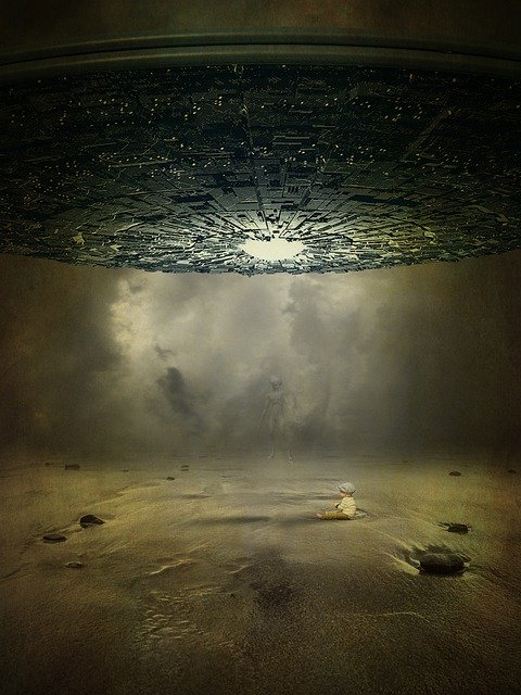 Free download fantasy ufo child extraterrestrial free picture to be edited with GIMP free online image editor