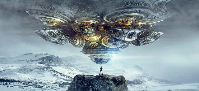 Free download fantasy ufo spaceship surreal free picture to be edited with GIMP free online image editor