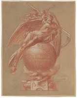 Free download Father Time on a Globe; Design for a Clock free photo or picture to be edited with GIMP online image editor