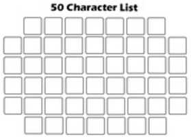 Free download Favorite 50 Characters List free photo or picture to be edited with GIMP online image editor