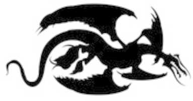 Free download Feathered Sea Dragon Silhoutte free photo or picture to be edited with GIMP online image editor