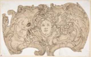Free download Female Mask Surrounded by Floral Ornament. free photo or picture to be edited with GIMP online image editor
