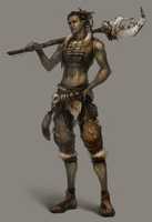 Free download Female Ork Warrior - Artwork free photo or picture to be edited with GIMP online image editor