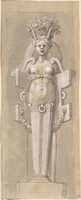Free download Female Term Encased By a Strapwork Panel free photo or picture to be edited with GIMP online image editor