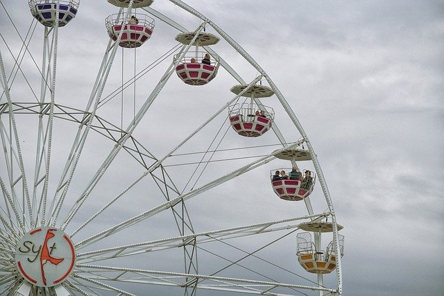 Free download ferris wheel amusement park ride free picture to be edited with GIMP free online image editor