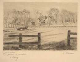 Free download Field and Mill at Osny, 1885 free photo or picture to be edited with GIMP online image editor