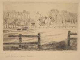 Free download Field and Mill at Osny (Pontoise), 1885 free photo or picture to be edited with GIMP online image editor