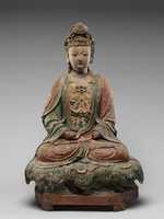 Free download Figure seated on lotiform base free photo or picture to be edited with GIMP online image editor