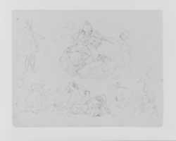 Free download Figure Sketches, Including Battling Equestrain, Roman Caesar Type Pointing, Bloody Brawl, Etc. (from Sketchbook) free photo or picture to be edited with GIMP online image editor