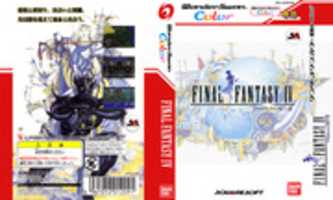 Free download Final Fantasy IV (Red) Wonderswan Color Box Art free photo or picture to be edited with GIMP online image editor