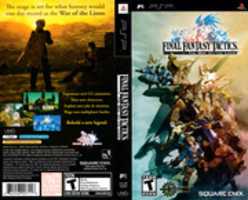 Téléchargement gratuit de Final Fantasy Tactics: War of the Lions [ULUS-10297] PSP Box Art photo ou image gratuite à éditer avec l'éditeur d'images en ligne GIMP