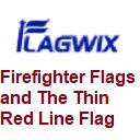 หน้าจอธงนักผจญเพลิงและธงเส้นสีแดงบางสำหรับส่วนขยาย Chrome เว็บสโตร์ใน OffiDocs Chromium