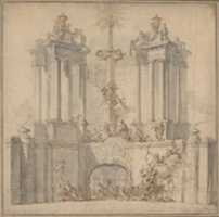 Free download Fireworks Display for the Convalescence of Louis XV free photo or picture to be edited with GIMP online image editor