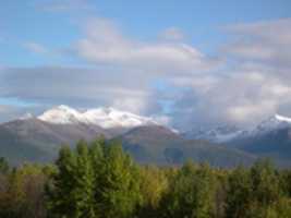 Free download First Snow on the Chugach Mountains free photo or picture to be edited with GIMP online image editor