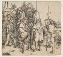 Free download Five Foot Soldiers and a Mounted Turk free photo or picture to be edited with GIMP online image editor