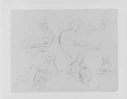Free download Five Half-Length Female Figures, One at a Spinet (from Sketchbook) free photo or picture to be edited with GIMP online image editor