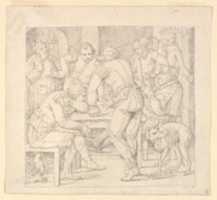 Free download Five Men at a table in German Renaissance costume, playing cards in an inn free photo or picture to be edited with GIMP online image editor