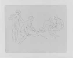 Free download Five Nude Bathers (from Sketchbook) free photo or picture to be edited with GIMP online image editor