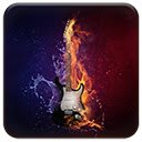 Flaming Guitar-scherm voor extensie Chrome-webwinkel in OffiDocs Chromium