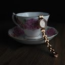Flower cup and clock  screen for extension Chrome web store in OffiDocs Chromium