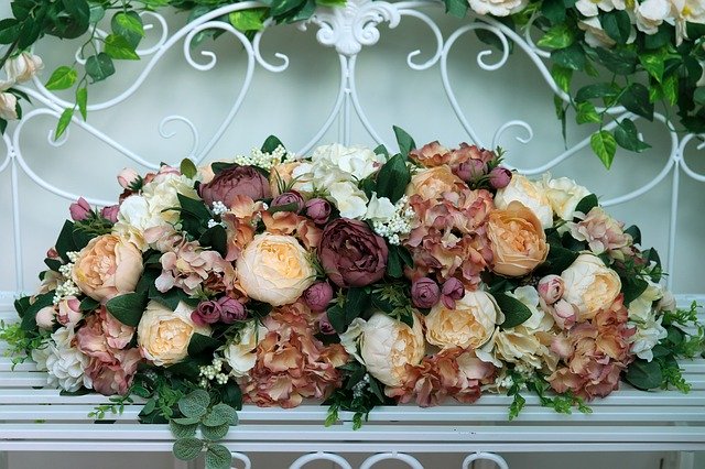 Free download Flowers Decoration Wedding free photo template to be edited with GIMP online image editor
