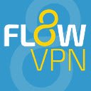 Écran FlowVPN pour l'extension Chrome web store dans OffiDocs Chromium