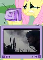 Free download Fluttershy crying due to watching Boardwalk Empire free photo or picture to be edited with GIMP online image editor