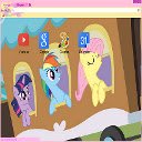 Fluttershy Train Theme  screen for extension Chrome web store in OffiDocs Chromium