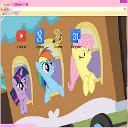 Тематичний екран Fluttershy Train для розширення Веб-магазин Chrome у OffiDocs Chromium