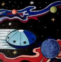 Free download Flying Saucer in Space free photo or picture to be edited with GIMP online image editor