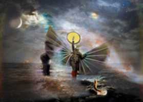 Free download Flying Woman With Watermark free photo or picture to be edited with GIMP online image editor