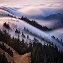 Foggy Forest Hills Theme  screen for extension Chrome web store in OffiDocs Chromium