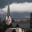 Foggy Village Landscape with Church Steeple  screen for extension Chrome web store in OffiDocs Chromium