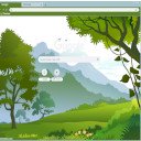 Forest Landscape graphy Illustration  screen for extension Chrome web store in OffiDocs Chromium