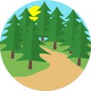 Forest Road at Dusk  screen for extension Chrome web store in OffiDocs Chromium
