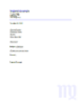 Gratis download Formele brief - Maagd DOC-, XLS- of PPT-sjabloon gratis te bewerken met LibreOffice online of OpenOffice Desktop online