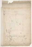 Free download Forum of Nerva, entablature, elevation; cornice, elevation (recto) Forum of Nerva, architrave panel, ceiling plan, Corinthian, capital (verso) free photo or picture to be edited with GIMP online image editor