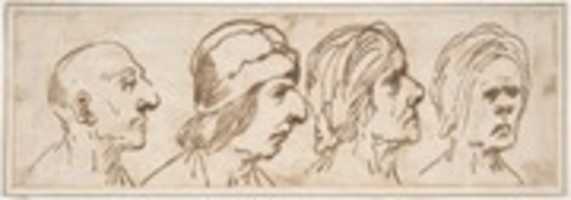 Free download Four Caricatured Heads free photo or picture to be edited with GIMP online image editor