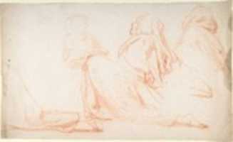 Free download Four Figures Kneeling in Supplication free photo or picture to be edited with GIMP online image editor