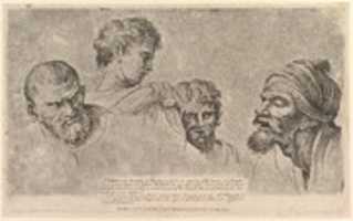 Free download Four Heads From the Raphael Cartoons at Hampton Court free photo or picture to be edited with GIMP online image editor