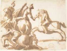 Free download Four Horsemen in Battle free photo or picture to be edited with GIMP online image editor